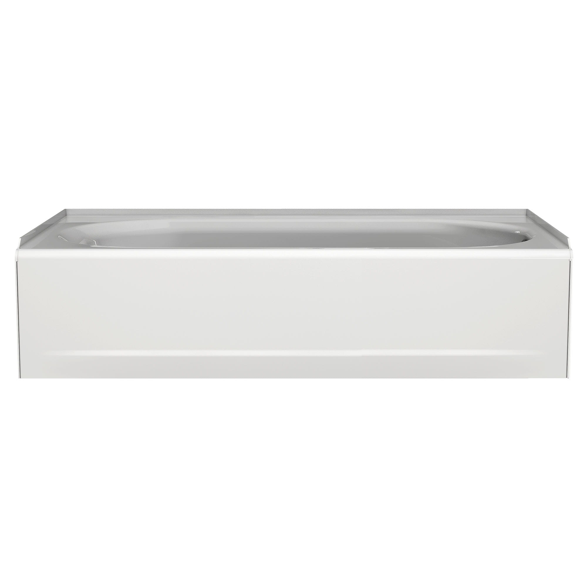 Princeton Americast 60 x 34 Inch Integral Apron Bathtub Above Floor Rough Right Hand Outlet Luxury Ledge with Integral Drain WHITE